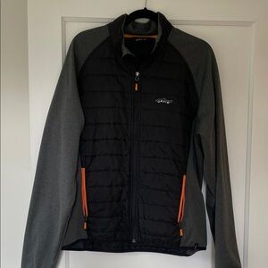 Orvis Men's Black and Dark Gray Performance Jacket